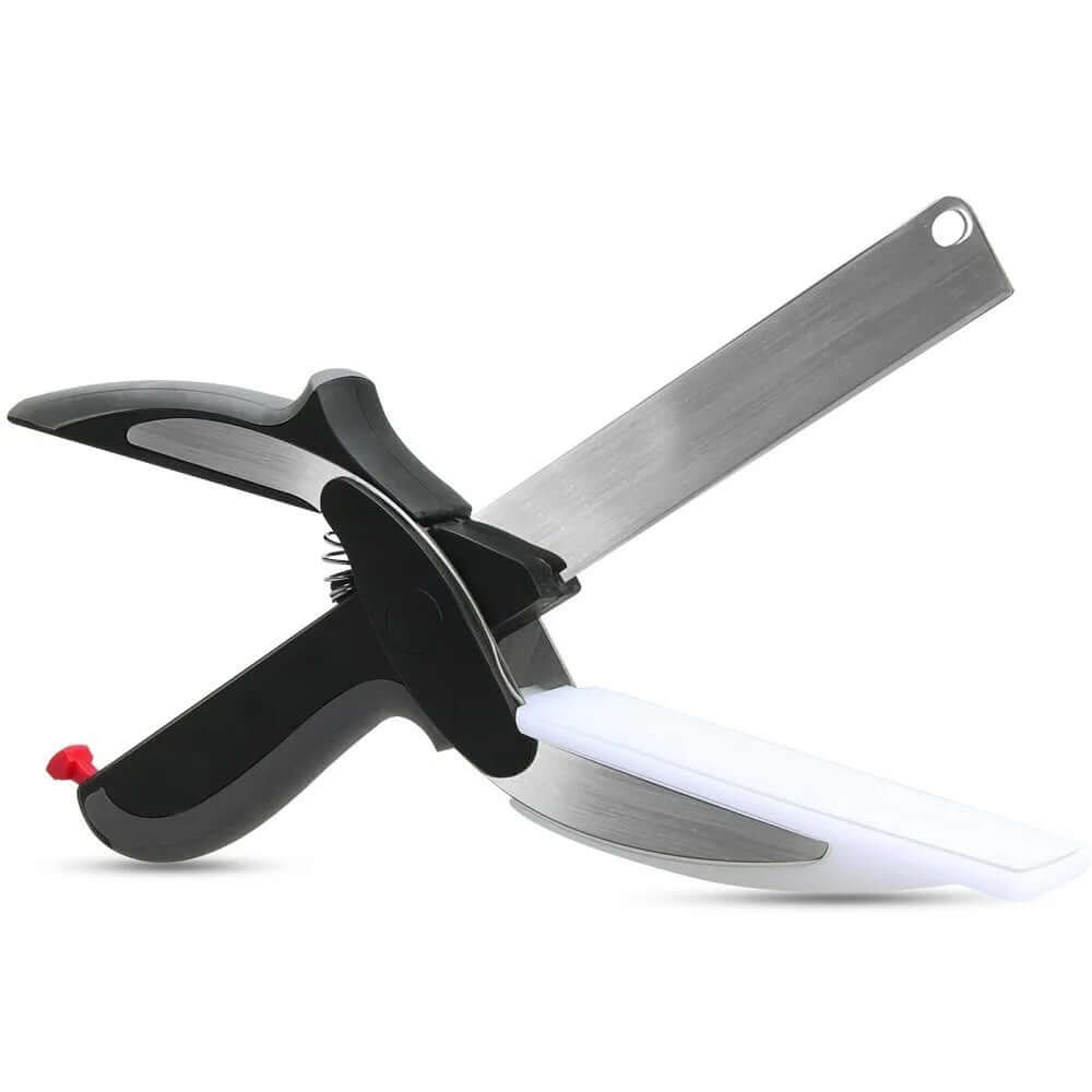 2-in-1 Stainless Steel Barbecue Shears and Kitchen Scissors - Multi-Tool for Cutting Steak, Vegetables, and Fruit