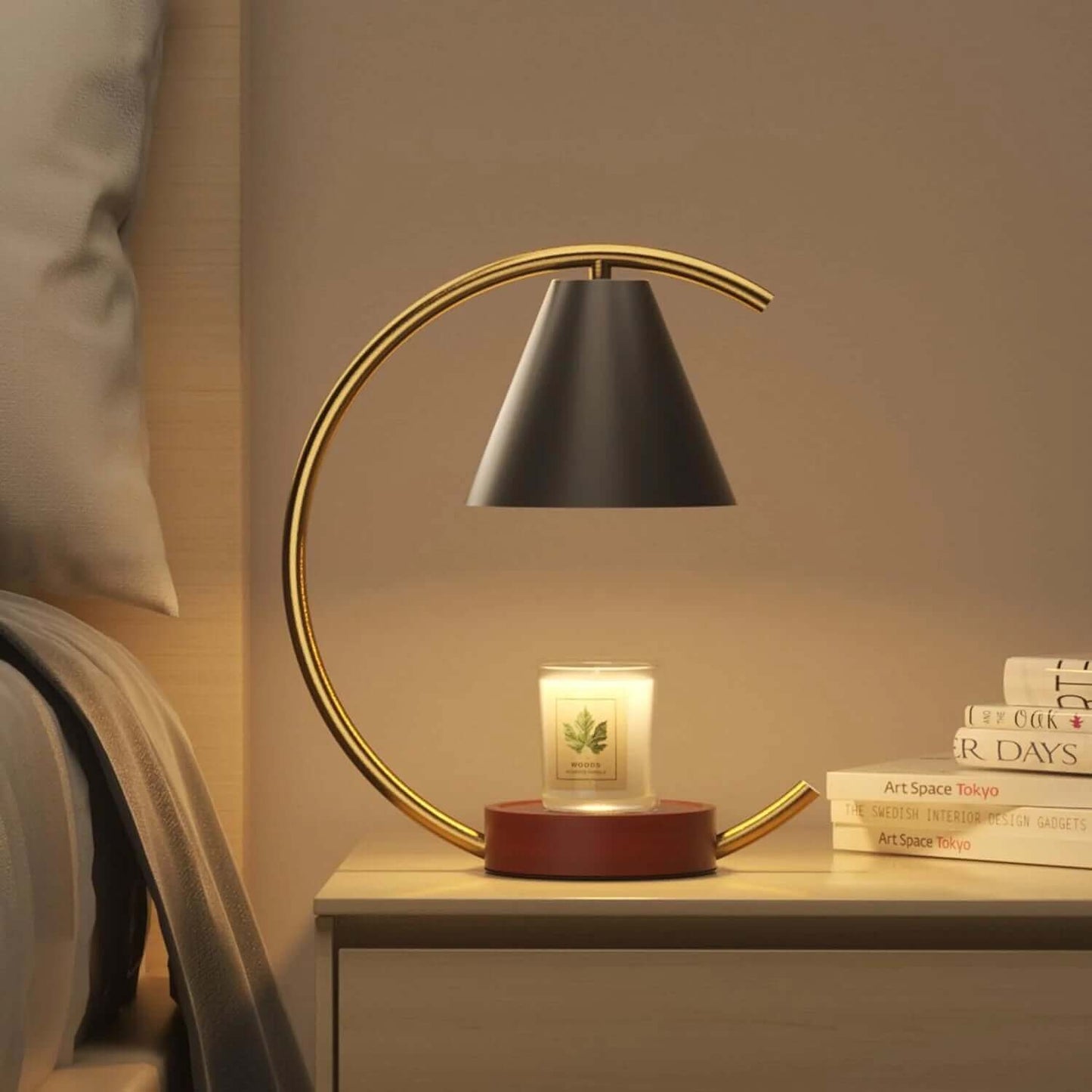 Adjustable Dimmable Candle Warmer Lamp