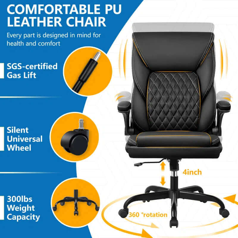 Executive Ergonomic Leather Office Chair