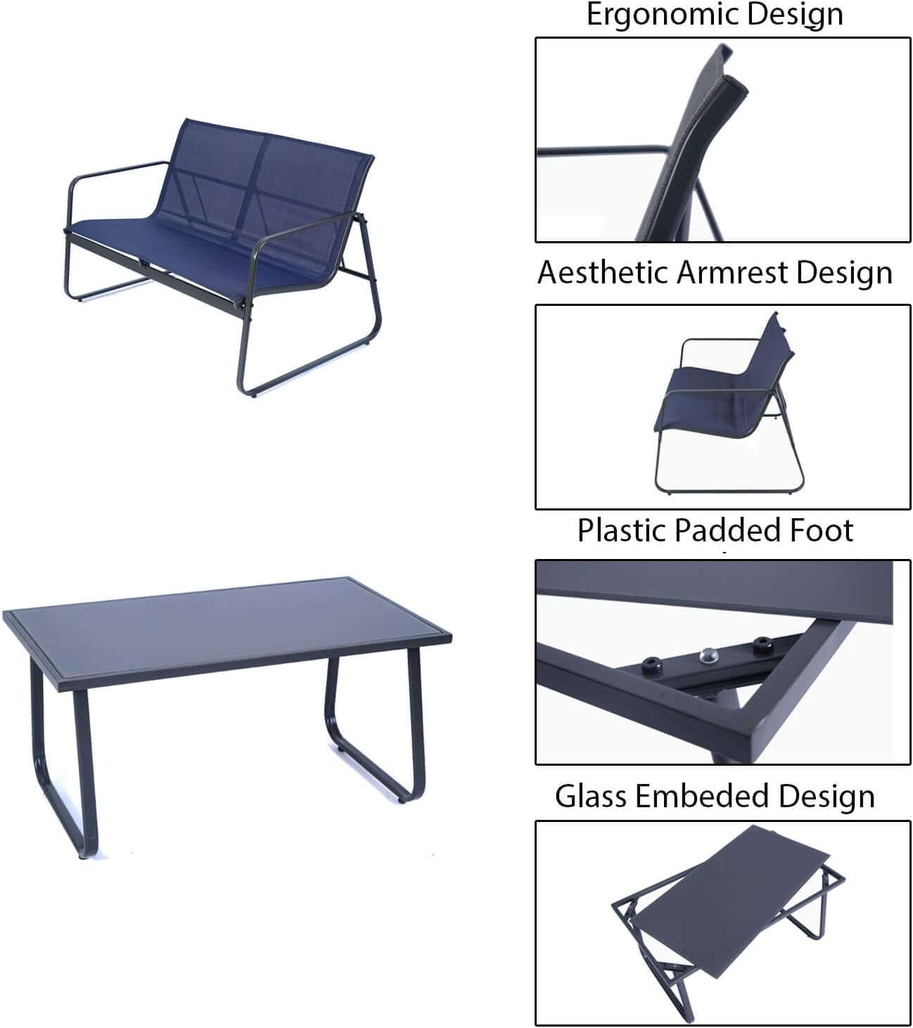 4-Piece Patio Furniture Set