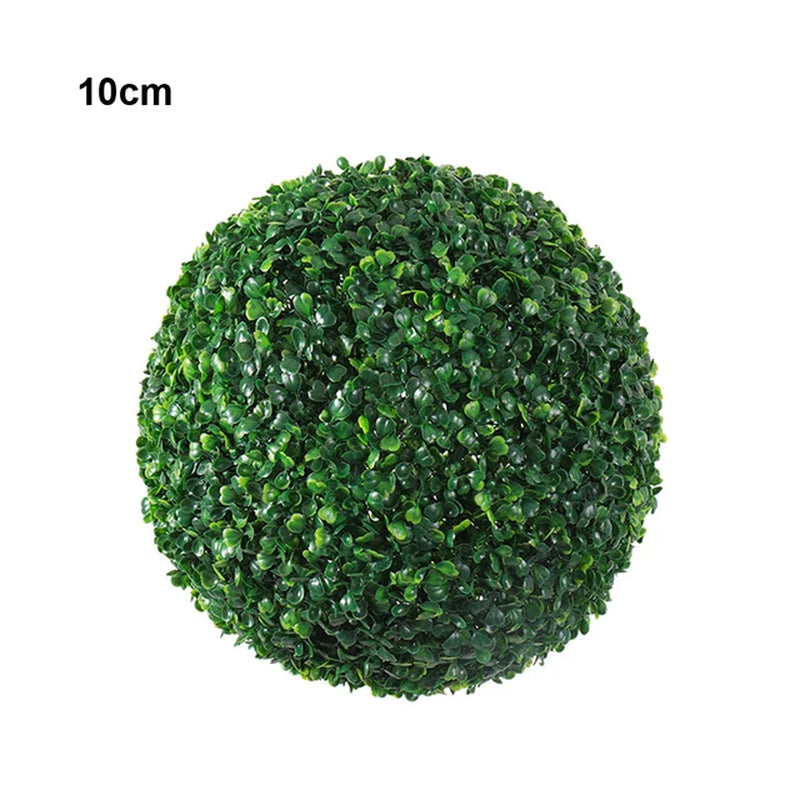 Artificial Green Grass Ball - Simulated Boxwood Decorative Ball for Home, Garden, Balcony, and Wedding Decoration (10-30 cm)