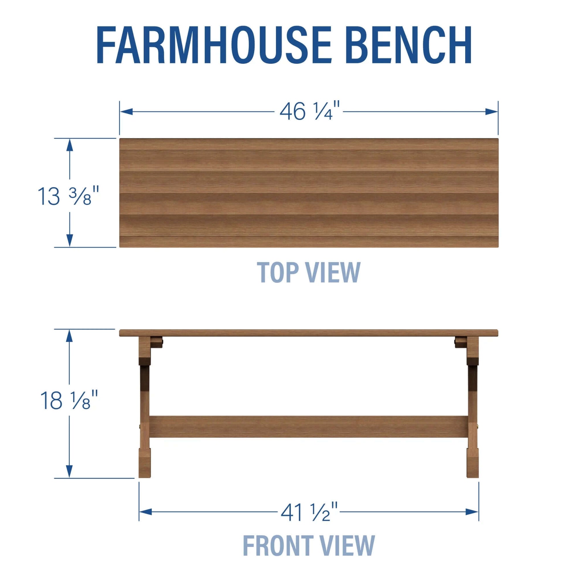 Rustic Farmhouse Bench – Stylish Seating for Any Space