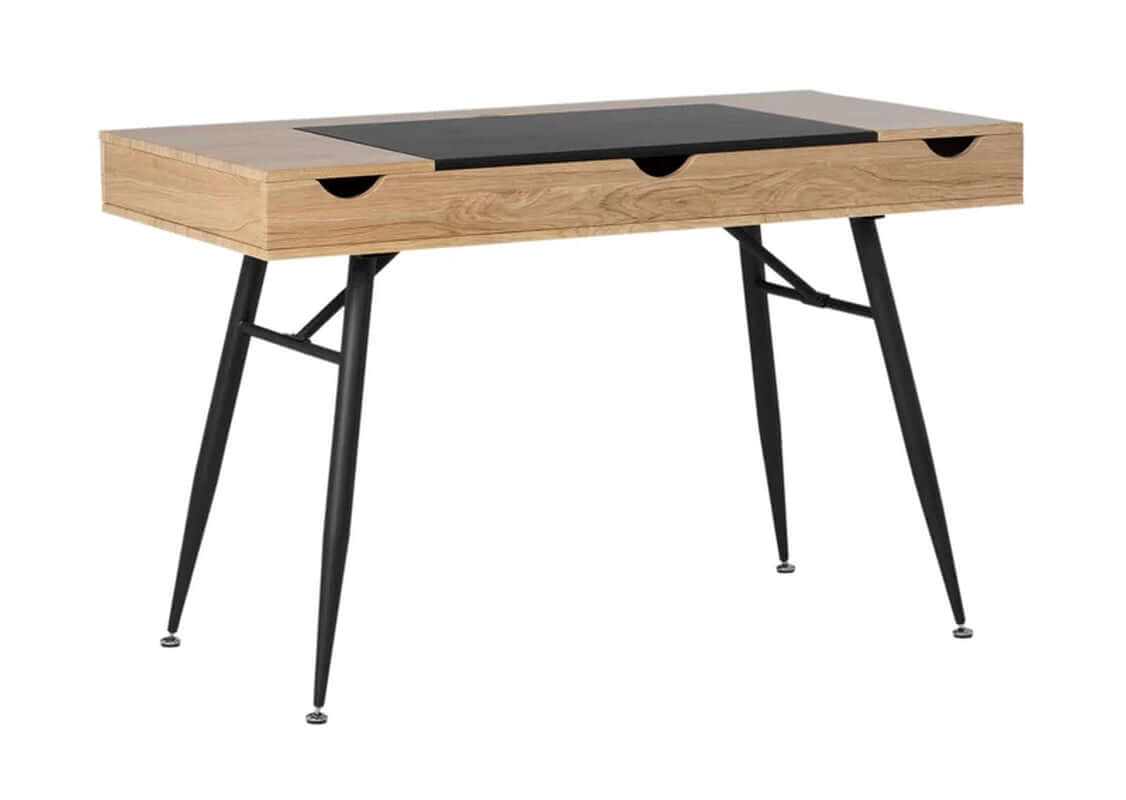 Modern Metal Base Writing Desk – Sleek & Stylish Office Desk