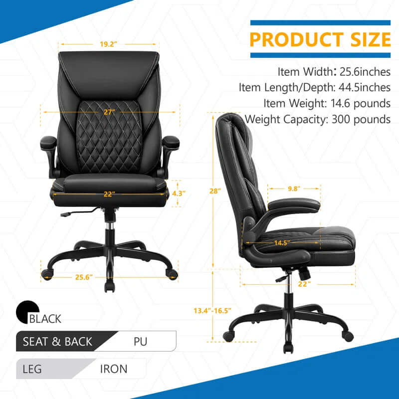 Executive Ergonomic Leather Office Chair