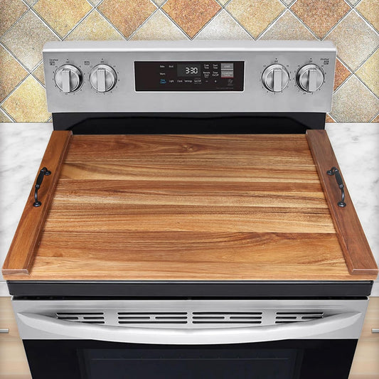 Noodle Board Stove Cover - Electric & Gas Stove Top Cover for Extra Counter Space, Burner Covers, Sink Cover