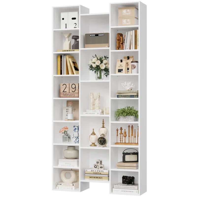 8-Tier Adjustable Cube Bookcase & Media Storage (71.3''H)