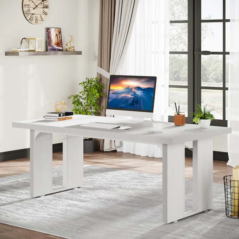 Coleshill Executive Desk - 71" Wide Rectangular Workspace