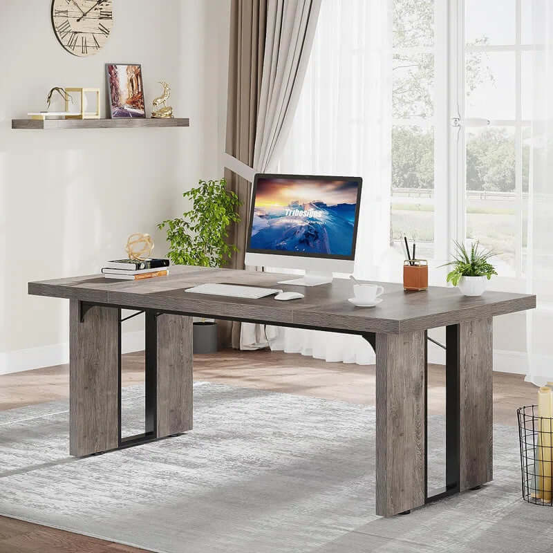 Coleshill Executive Desk - 71" Wide Rectangular Workspace