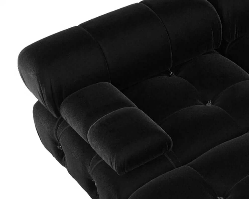 138.6'' Velvet Modular Sofa with Reversible Chaise & Ottoman