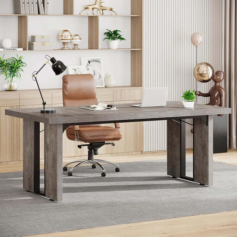 Coleshill Executive Desk - 71" Wide Rectangular Workspace