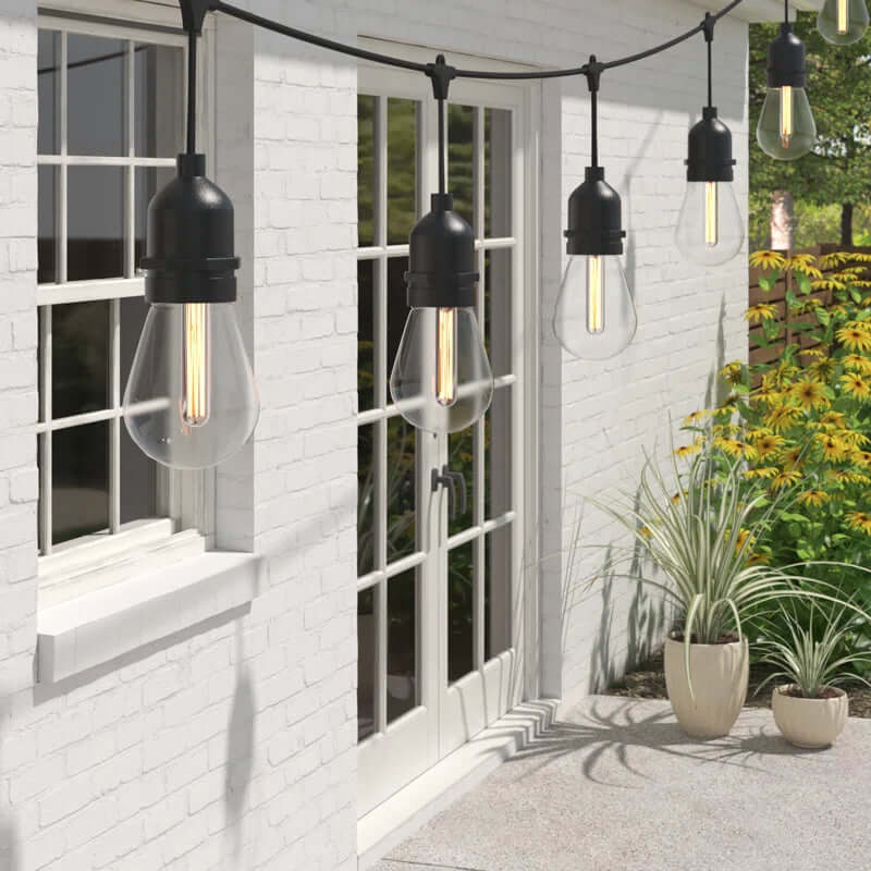 Burroughs 48' Outdoor String Lights with 15 Shatterproof Bulbs