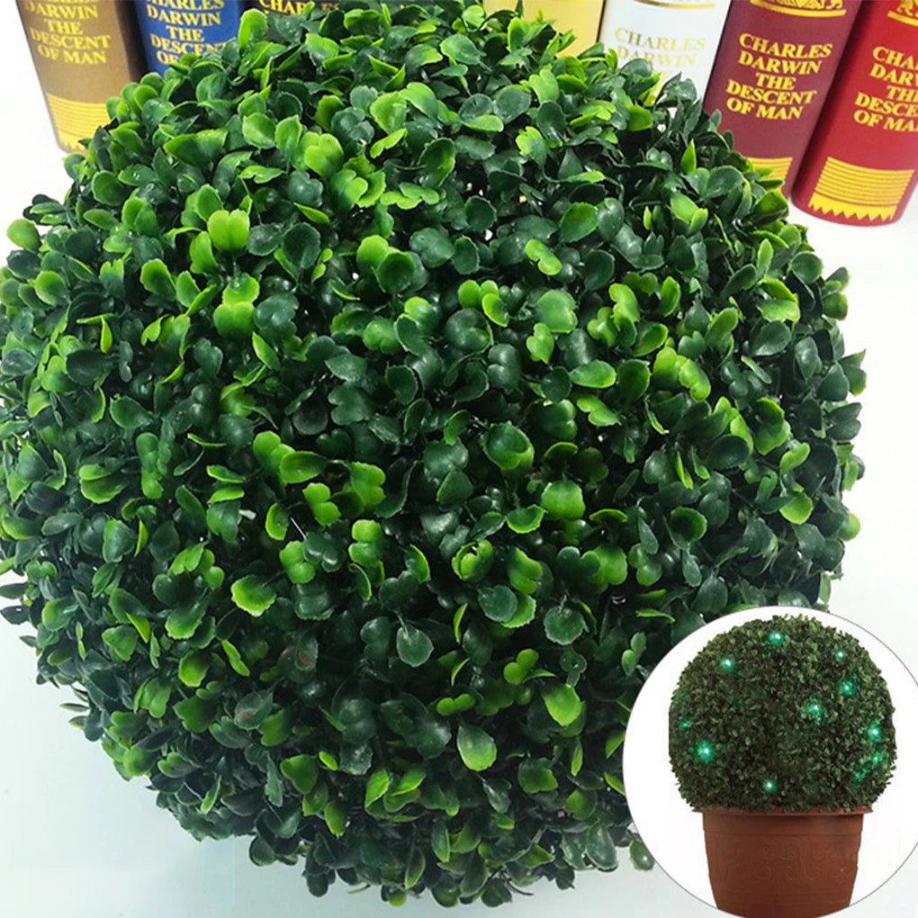 Artificial Green Grass Ball - Simulated Boxwood Decorative Ball for Home, Garden, Balcony, and Wedding Decoration (10-30 cm)