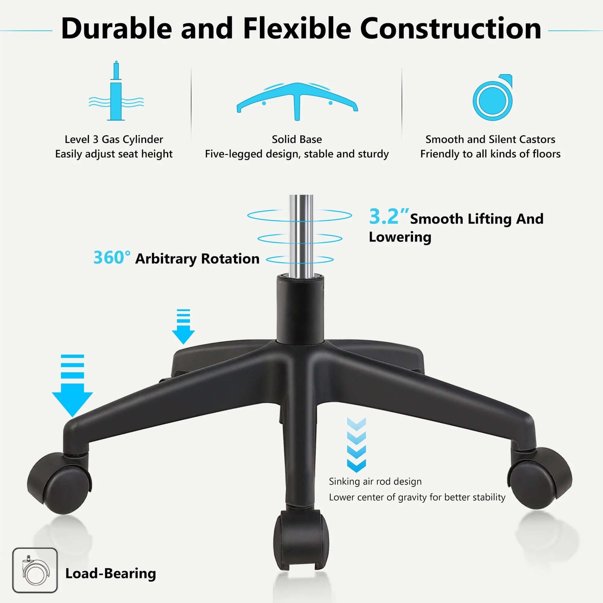 High Back Ergonomic Mesh Office Chair – Adjustable Lumbar Support, Headrest, Flip-Up Armrests